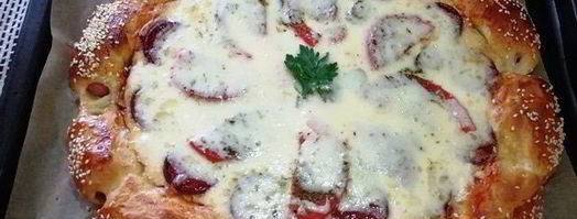 суперсырная хот-дог-пицца. Шаг 14