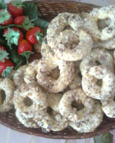 Лимонные бублики на вареных желтках