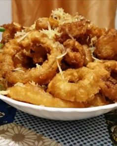 Луковые кольца в кляре