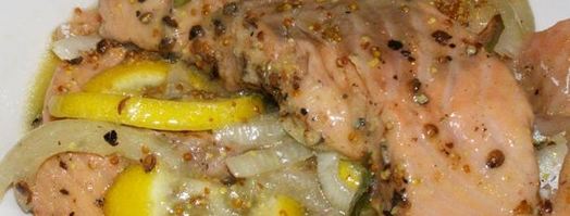 маринованная семга с лимонным соком, кориандром и перцем. Шаг 11