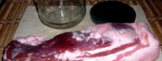 маринованное сало с чесноком. Шаг 3