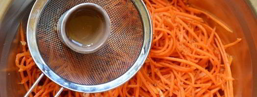 корейская морковь с луком. Шаг 9