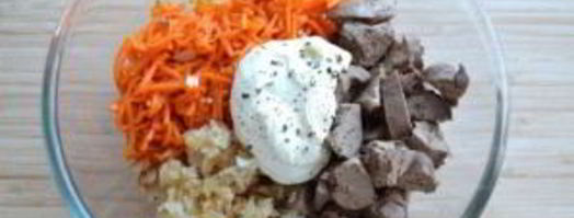 корейская морковка с печенью. Шаг 4