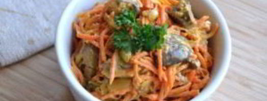 корейская морковка с печенью. Шаг 5