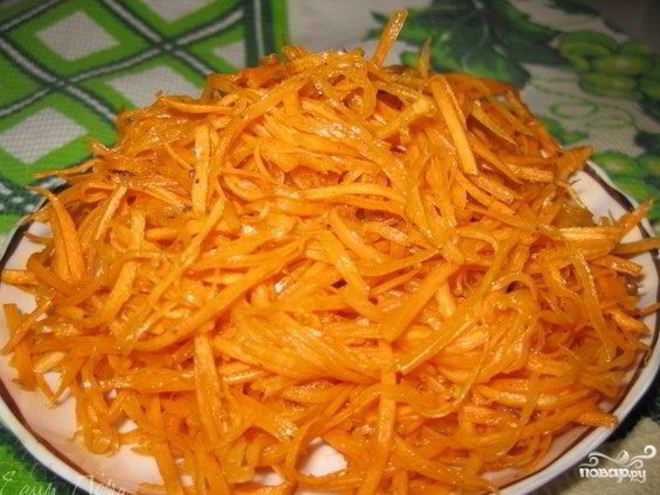 Рецепт маринованной моркови по-корейски