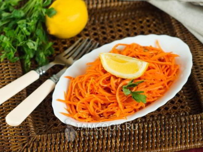 Рецепт моркови по-корейски без уксуса и лука