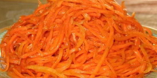 Морковь по-корейски с чесноком