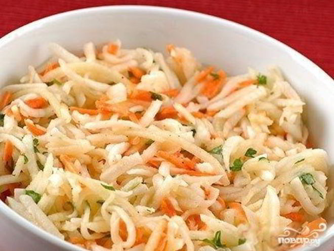 Рецепт моркови по-корейски с капустой