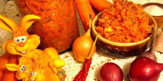 Морковь по-корейски с луком