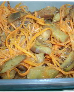 Морковь с баклажанами по-корейски