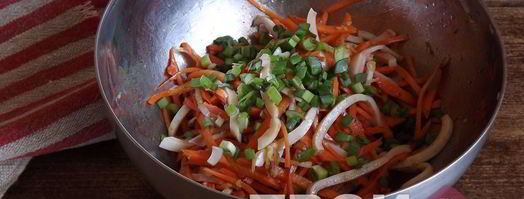 морковь с кальмаром по-корейски. Шаг 4