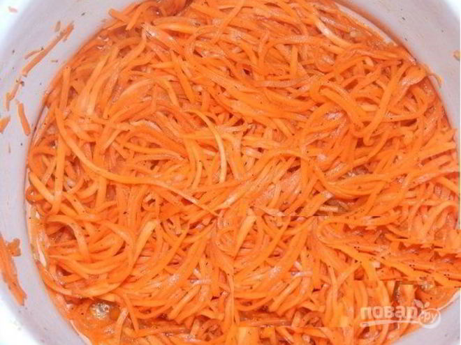 Рецепт вкусной корейской морковки