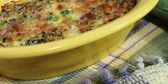 Брокколи в сырном омлете