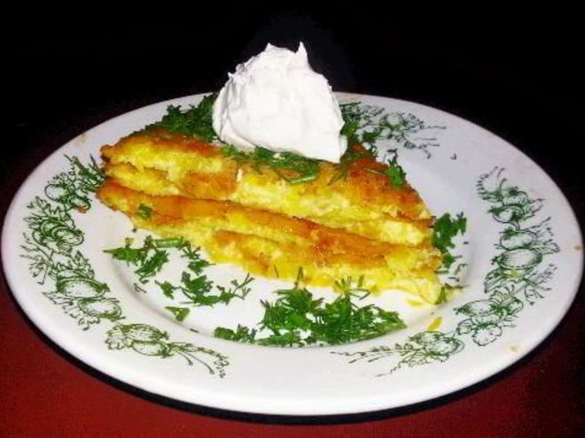 Рецепт французского омлета с кабачками