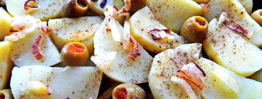 фриттата с картофелем, чечевицей и оливками. Шаг 10