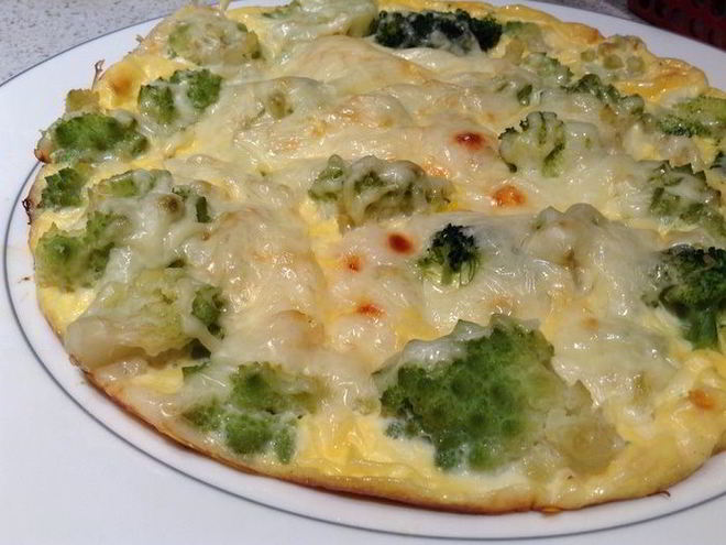 Рецепт фриттаты с романеско и брокколи