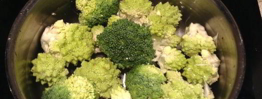 фриттата с романеско и брокколи. Шаг 3