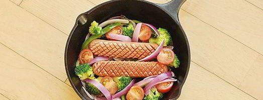 фриттата с сосисками и овощами. Шаг 8