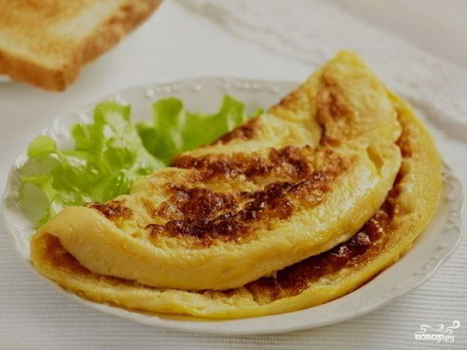 Рецепт омлета классического с молоком