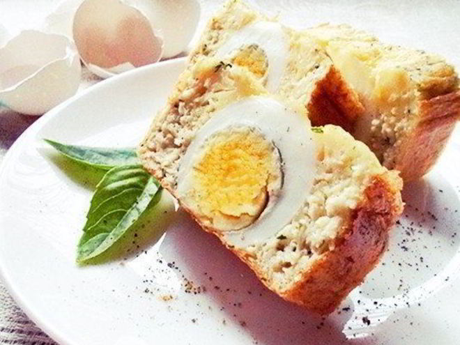 Рецепт омлета мишна с куриным мясом