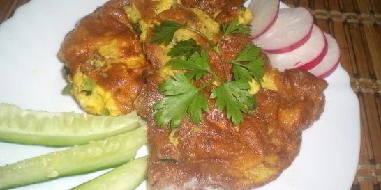 Омлет по-деревенски