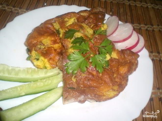 Рецепт омлета по-деревенски