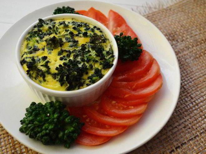 Рецепт омлета с брокколи в духовке