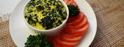 омлет с брокколи в духовке. Шаг 5