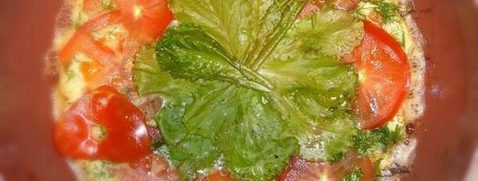 омлет с чесночными стрелками. Шаг 12