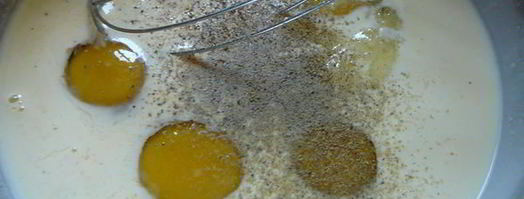 омлет с чесночными стрелками. Шаг 8