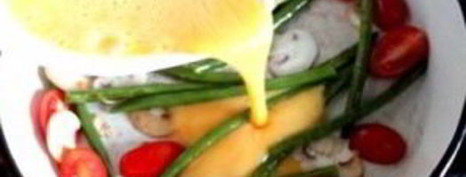 омлет с фасолью стручковой. Шаг 6