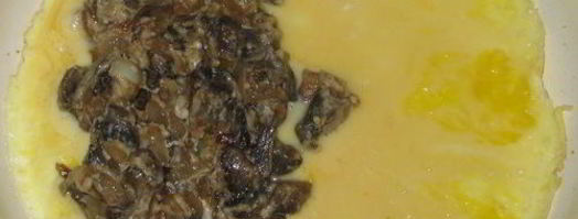 омлет с грибной начинкой. Шаг 5