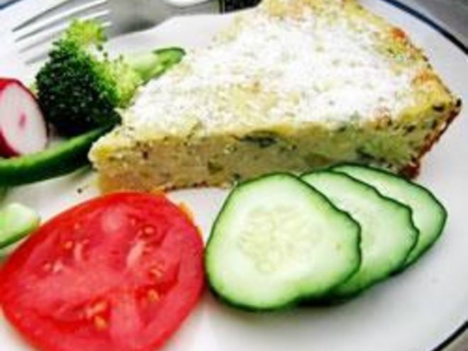 Рецепт омлета с картофелем и цуккини