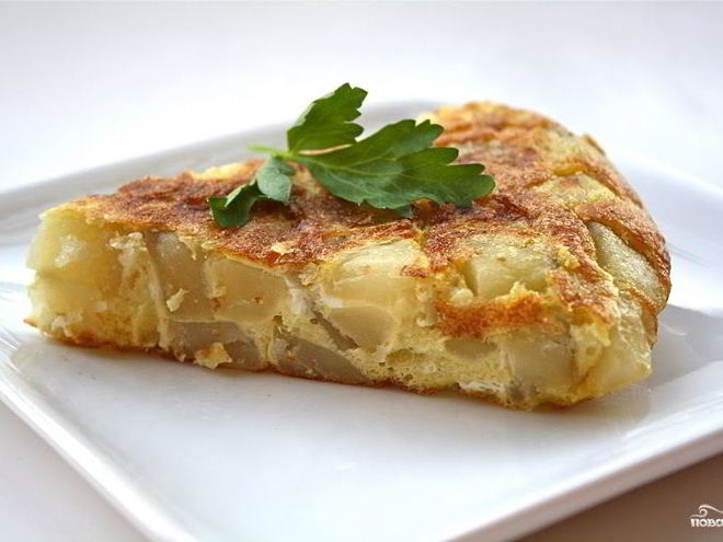 Рецепт омлета с картошкой в духовке