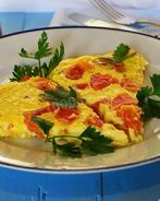 Омлет с помидорами в духовке