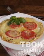 Омлет с помидорами