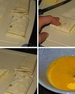 Омлет с сыром в лаваше