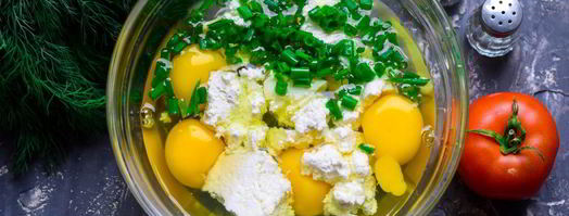 омлет с творогом. Шаг 3