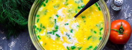 омлет с творогом. Шаг 4