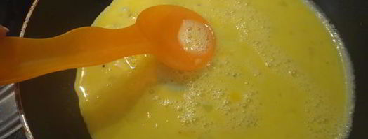 омлет со шпинатом и беконом. Шаг 4