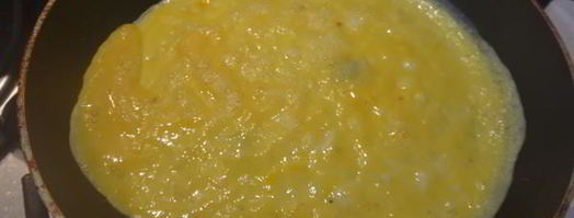 омлет со шпинатом и беконом. Шаг 5