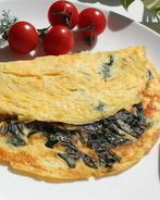 Омлет со шпинатом и сыром