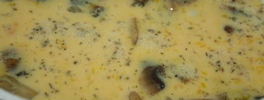 омлет со спаржей и шампиньонами. Шаг 3