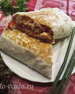 Омлет в лаваше