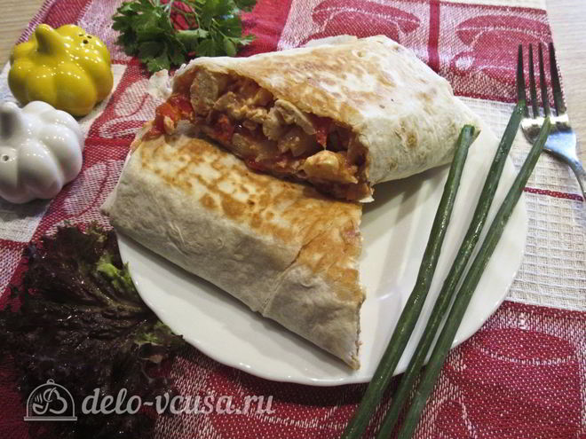 Рецепт омлета в лаваше