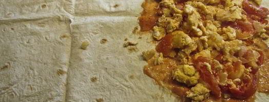 омлет в лаваше. Шаг 10