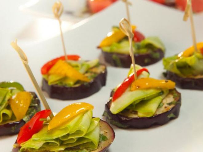 Рецепт овощной закуски с лимонным соусом