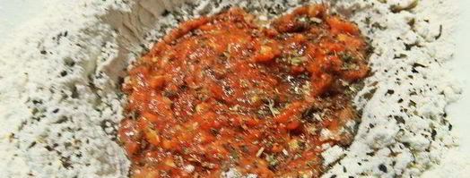 фасолевый паштет на томатных крекерах. Шаг 17