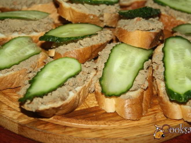 Рецепт паштета домашнего печеночного пикантного