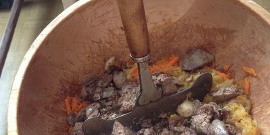 Паштет из говяжьей печени и легкого